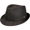 LIERYS Richardson Cappello Trilby Screziato unicolore Prodotto in Italia Unisex Autunno Inverno