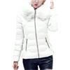 Generisch Giacca Invernale Donna Corta Piumino Autunno Inverno Cappotto con Cappuccio Caldo Mantella Invernale Spessa Vento Resistente Trapunta Cappotto Elegante Piumino Cappotto Outdoor Sci Giacca