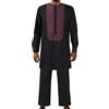 Generic Abito islamico da uomo per uomo musulmano caftano arabo vestito pantaloni abbigliamento uomo Dubai arabo caftano abbigliamento uomo afghan pakistani indiano shalwar kameez tuta, A nero, XXXL