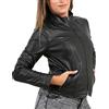 IMPERATRICE Giubbotto Vera Pelle Donna Nero 52