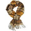 Rotfuchs Sciarpa invernale Red Fox e plaid caldo alla moda Combinazioni di colori multipli Lana Made in Germany (180 x 30 cm, Marrone Giallo)