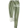 BOTCAM Pantaloni invernali da donna con gamba larga, per il tempo libero, caldi, casual, taglio dritto, con tasche, in cashmere, da jogging, da donna, per tutti i giorni, Ag1, XL