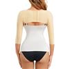 WKZSXXMJ Manicotti Modellanti Snellenti per Braccia Faja Compressiva Post-operatoria Lipo Top Modellanti Correttori Della Postura(Skin,M)