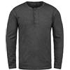 !Solid Timur Maglia Maglie A Maniche Lunghe da Uomo con Collo Grandad in Cotone 100%