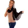 DOLCE ABBRACCIO by RiemTEX® Sciarpa da donna PRIMA DONNA stola, foulard in seta selvatica, foulard in 31 colori in tinta unita