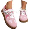 Generico Scarpe Donna Sneakers Primavera Autunno 36-42 EU in Pelle Impermeabili Scarpe Sportive Casual Sneakers Comode Elegante Suola Alta per Ginnastica Corsa Running Corsa Fitness,Rosa,41