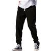 Generico Kirakuco Pantaloni Giapponesi Uomo Larghi Pantaloni Baggy Japanese Pants di Velluto A Coste Lunghi Taglio Dritto Modello Pantalone Vita Elasticizzata e Cordino Baggy Elasticizzati Casual Streetwear