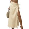 TBSCWYF Pareo Mare Donna Beach Wrap Sarong Lungo da Spiaggia Chiffon Tinta Unita Multiuso Bikini Cover Up Costume da Bagno Coprire Copricostumi Abito Hawaiano