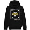 Bonomo Promotion Italia Felpa Personalizzabile con Foto e Scritta - Unisex con Cappuccio e Tasca a Marsupio in French Terry