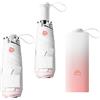 Impervius Patronum Mini Colore Sfumato Ombrello Pieghevole da Viaggio Con Maniglia Telescopica Nascosta Integrata,Piccolo Tascabile Umbrella Per Donna Bambini,Portatile Compatto,6 Stecche,Sole Pioggia,UPF 50+