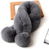 Duories Sciarpa invernale da donna in peluche - morbida e calda pelliccia di coniglio, sciarpa invernale, sciarpa autunnale, collo di pelliccia, sciarpa tubolare, sciarpa ad anello, per donne e