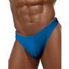 SEAUR Slip da bagno Perizoma Uomo Costume da bagno Uomo Bikini a Vita Bassa Slip e Boxer da Bagno Adulti S M L XL, blu, L