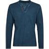 !Solid Tinox - Maglie a Manica Lunga con Collo A V da Uomo in Cotone 100%