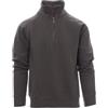 noTrash2003 Half Zip Sweatshirt - Felpa da lavoro compatibile con Payper Miami, per ufficio, lavoro e tempo libero, tessuto elasticizzato a costine su maniche e vita, 300g/mq, 70% cotone, dalla XS