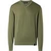 NORTH SAILS Maglione Uomo in Pregiato Cotone Organico con Scollo a V