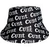 ARG CUNT Bucket of Attitude - Cappello da pescatore con slogan maleducato, unisex, estivo, viaggi, sole, pescatore, reversibile, per festival, attività all'aperto, cappello TWAT reversibile