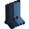 Ciocca Calze Uomo Lunghe Fantasia Caldo Cotone Morbide e Confortevoli - Confezione 3/6 Paia Autunno Inverno [BOXCW6_CLS1_11_1]