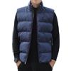 SimidunEUR Gilet Uomo Imbottito Invernale Giubbino Giubbotto Smanicato Giacca Senza Maniche Puffer Taglie Forti Oversize Cappotto Caldo Casual con Cerniera e Tasche Casual,Blu,M