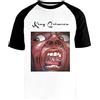 Newtee Giorni Bui Maglietta da Baseball Bianca Unisex Manica Corta Nera