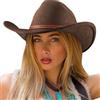 DRESHOW Cappello a tesa Larga Fedora per Donna Cappello Floscio Panama Retrò con Fibbia per Cintura