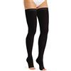 Relaxsan Antitrombo M1370A (1 Paio - Nero, XL) calze autoreggenti punta aperta per degenza antiembolismo K2 compressione graduata 25-32 mmHg