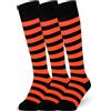 Mysocks Unisex 3 Paia di calzini al ginocchio a righe in cotone extra fine pettinato | Punta senza cuciture | Cinturino in morbido lattice
