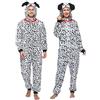 Sincere Party Costume Adulto Dalmata Onesie,Jumpsuit in Pile Dalmata Pigiama da Uomo e Donna X-Grande