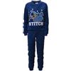 Disney Store Pigiama Disney Lilo e Stitch Donna Tg. XL Ragazza Lungo Invernale in Pile 7012