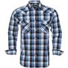 Rankitutu Camicia western da uomo con bottoni a pressione, vestibilità regolare, a quadri, a maniche lunghe, casual