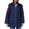 United Colors of Benetton Giaccone 2sywdn03b, Piumino Lungo Donna, Blu Notte 252, S