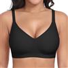 Ganado Reggiseni senza cuciture senza fili per le donne Jelly Bra | Reggiseno senza ferretto, in gel, imbottito, push-up, copertura completa, supporto per seni cadenti, senza fili