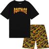 Get Trend - Fortnite Pigiama Bambino e Ragazzo 7-14 Anni, Pigiama Corto Estivo 2 Pezzi 100% Cotone con T-Shirt e Shorts, Regalo Bambino (7-8 Anni, Giallo, 1 Pack)