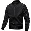 Duohropke Giacca bomber calda bicolore da uomo invernale college giacca da football college giacca da uomo Oldschool College giacca da uomo in pelle sintetica bomber