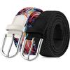 TANGCHAO 2 Pezzi Cinture elastiche intrecciate, set cintura uomo e donna