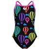 ARENA Costume da bagno intero da bambina, con palloncini, leggero e a goccia sulla schiena