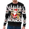 Generico Maglioni Natalizi Divertenti Maglione Natalizio Uomo, Ugly Christmas Sweater Ugly Babbo Natale Maglione di Natale Divertente Brutto Christmas Jumper Renne di per Uomo 2025