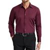 Enlision Camicia Uomo Maniche Lunghe Elasticizzata Non Stiro Antipiega Taglio Regolare con Bottoni e Tasca per Ufficio Cerimonia e Casual