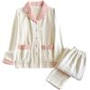 Generic Pigiama invernale da donna, set in pile, pigiama da notte, set da donna a maniche lunghe, taglia grande, outfit estivo per donne di piccola statura, pantaloncini da pigiama, set di pigiami, set di