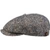 Stetson Hatteras Berretto con Visiera Pregiato Unisex 100% Lana Vergine Coppola con Fodera in Cotone Autunno/Inverno