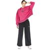 Umbro Tuta Donna Felpata 32169 Crop Oversize con Cappuccio (Orchidea/Nero, 44/M)