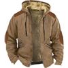 Generico Cappotto Uomo Trench Uomo Taglie Forti Casual Sportivo Jacket Moto Giubbotto Termico Antivento Giacca Camera Leggero Softshell Pesante Abbigliamento 12#Cachi L