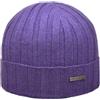 Melegari Berretto di Maglia Beanie Belluno | 100% Cashmere Riciclato | Recycled And Sustainable Cashmere | Ecologico ed Economico | Leggero 50 Grammi | Made in Italy (IT, Numero, 54, 63, Viola)