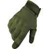 GreatRise Guanti tattici impermeabili militari con touch screen antiscivolo, guanti protettivi a dita intere, guanti da moto per bushcraft caccia, ciclismo, verde, XL
