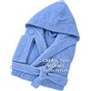 MAYRA Accappatoio Personalizzabile in Spugna 100% Cotone 500 gr Taglie Calibrate | Adulto, Uomo, Donna, Hotel | Personalizzato con Iniziali, Nome, Logo | Design e Ricamo Made in Italy (M, Turchese)