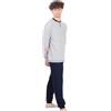 Navigare Pigiama Uomo Invernale Caldo Cotone Interlock (B2141346 G-Melange - TG L)