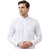 Holyart Camicie Clergyman: Camicia collo Clergy manica lunga misto cotone bianca In Primis, 45 cm - 18 inc. - XXL