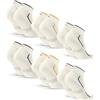 DANISH ENDURANCE Fantasmini Uomo Donna Cotone, Calzini in Cotone Biologico, Estivi, 3 o 6 Paia, Multi-colore (2x Bianco/Verde Scuro, 2x Bianco/Blu Marino, 2x Bianco/Giallo) 6-pack, 39-42