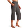 Libin Leggings Sportivi Capri Donna Pantaloni Palestra 21 | Pantaloni sportivi capri 3/4 vita alta elastici, gamba larga, leggeri estivi, pantaloni casual estivi da palestra con tasche