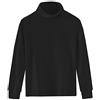 Spring&Gege Spring & Gege Ragazza Tinta Unita Dolcevita Top a Maniche Lunga Cotone con Collo Alto Basico Maglia Termica per Bambine Nero 13-14 Anni