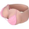 Vnmcry Forme del Seno in Silicone Petti Finti Riempito di Gel Crop Top Donna Tubo con Scollo a V Petto Finto per Uomini Crossdresser Transgender Mastectomia Protesi (Beige - B Cup Taglia S)